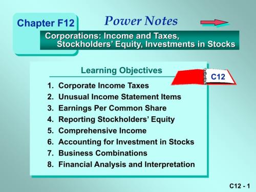 f12CorporationsIncomeandTaxesBusiness(公司金融會(huì)