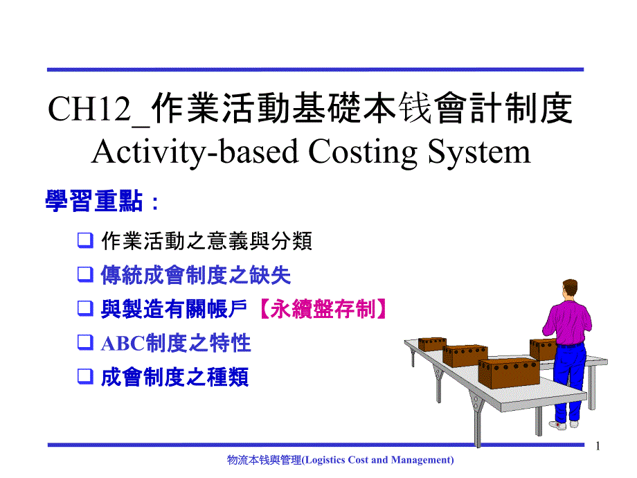 CH12作业活动基础成本会计制度_第1页