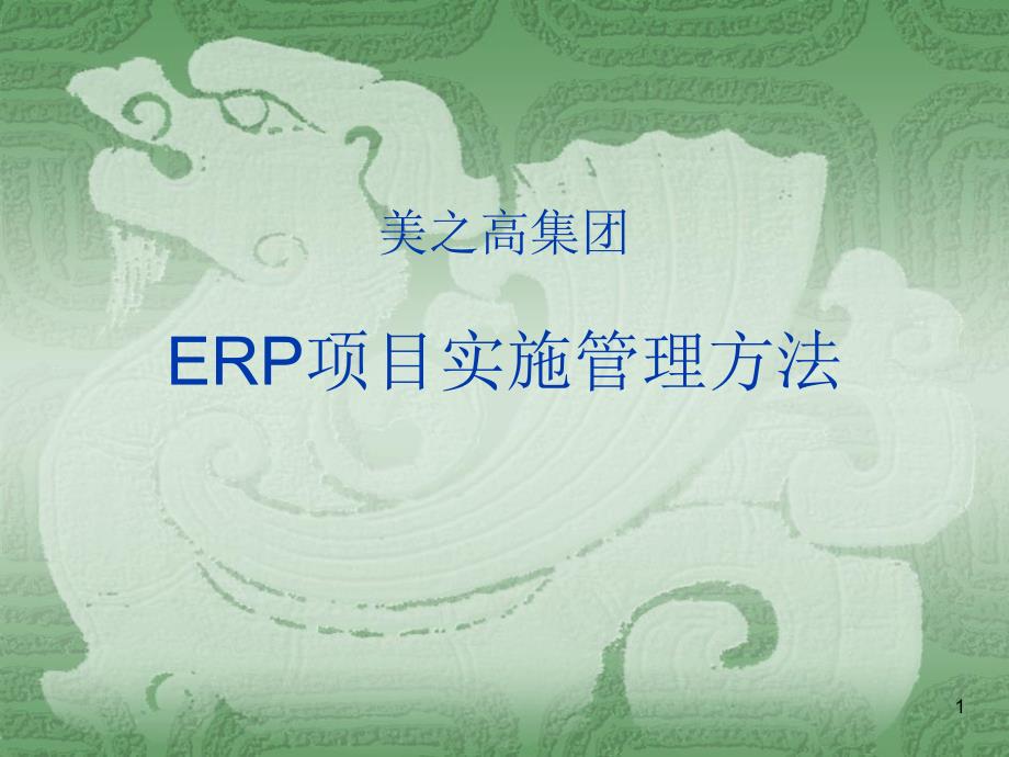 ERP信息系统项目实施管理方案课件_第1页