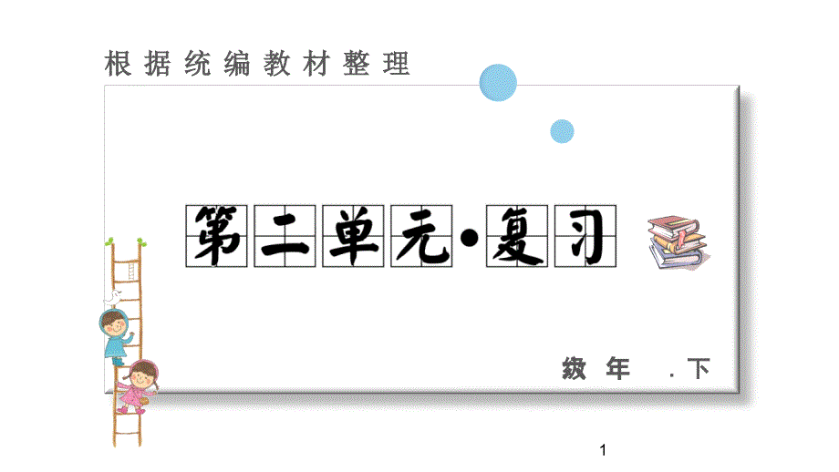 六年级下册语文ppt-第二单元-复习课件-部编版_第1页