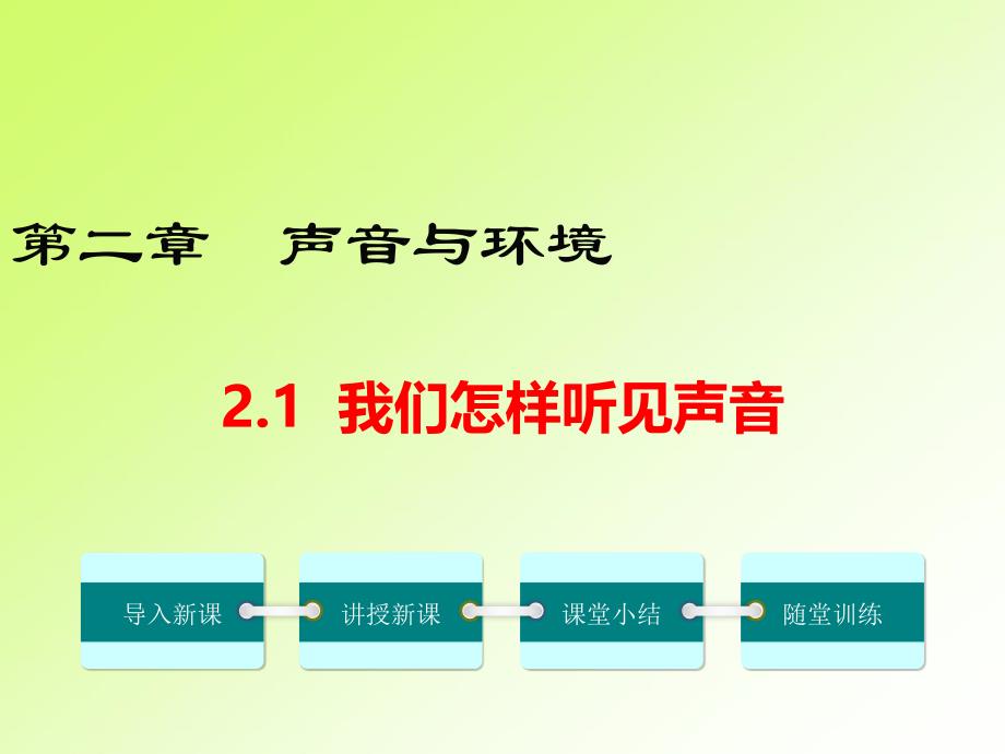 八年级物理上册2.1我们怎样听见声音ppt课件(粤教沪版)_第1页