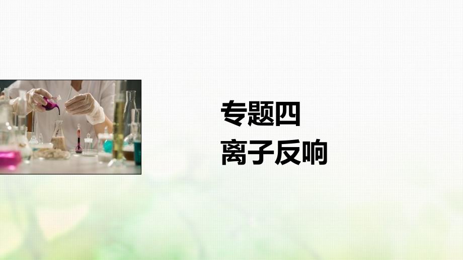 2021年高考化学一轮复习专题04离子反应ppt课件_第1页