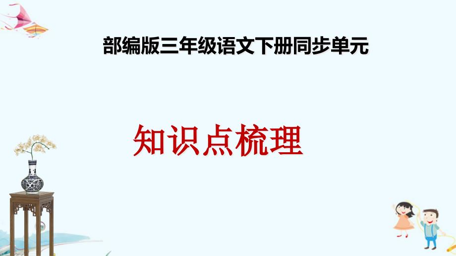 2020部編版三年級(jí)語(yǔ)文下冊(cè)第三單元知識(shí)點(diǎn)梳理(總復(fù)習(xí)ppt課件)_第1頁(yè)