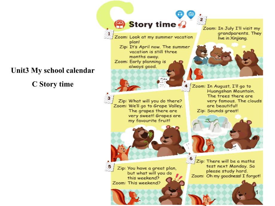 PEP人教版小学英语五年级下册Unit-3-My-school-calendar-C-Story-timeppt课件_第1页