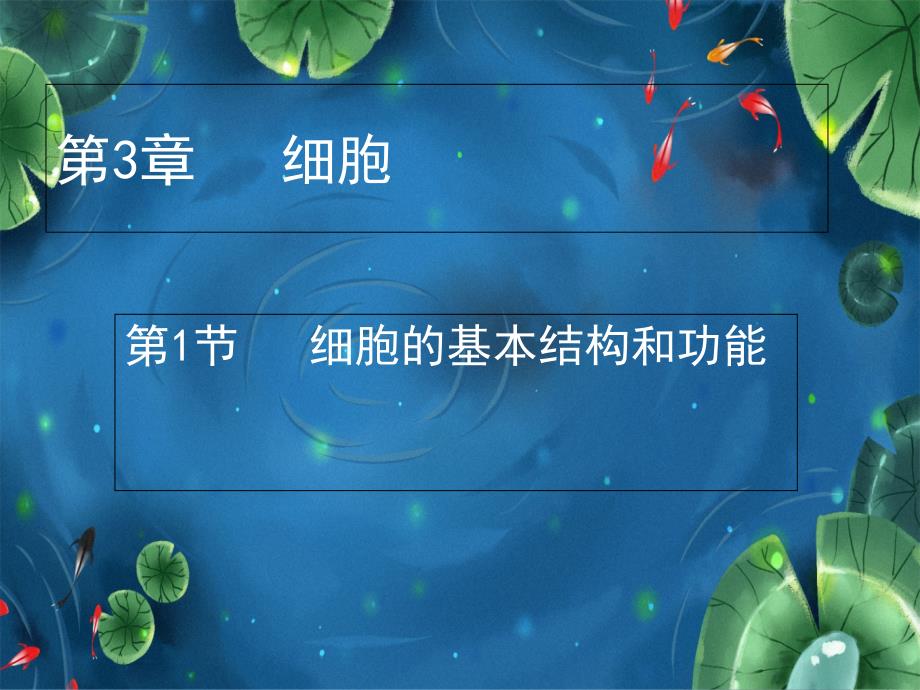 北师大版初中初一七年级上册生物：细胞的基本结构和功能课件_第1页