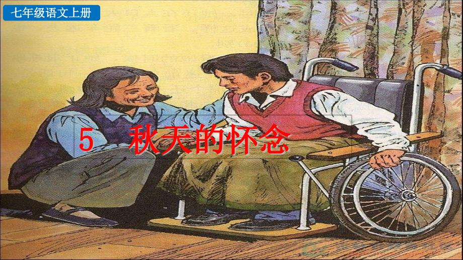 【新教材】部编版七年级语文上册《秋天的怀念》课件_第1页