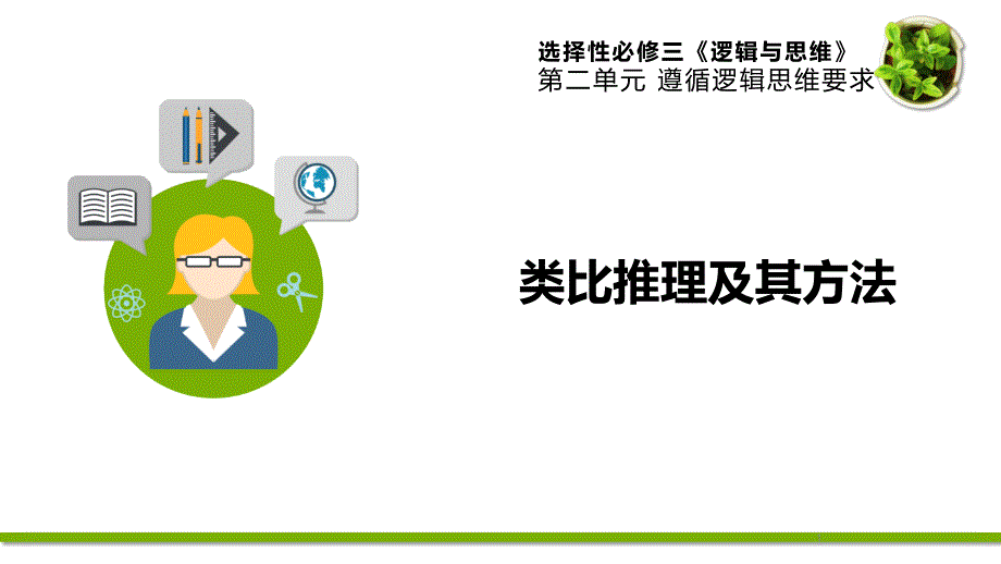 【人教版高中政治必修】学会类比推理的方法教学ppt课件_第1页