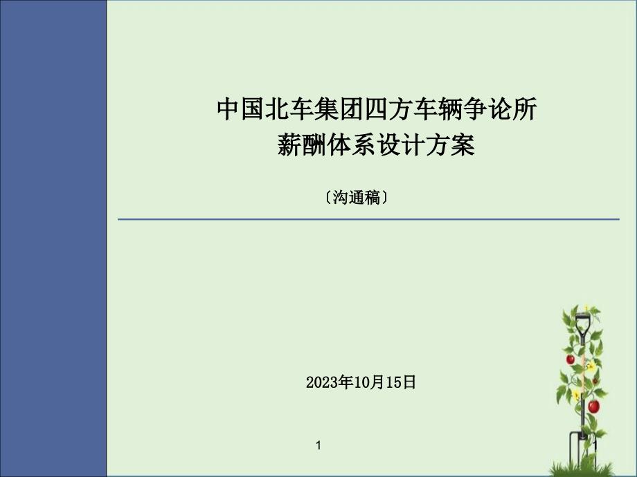 167-中国北车集团四方车辆研究所薪酬方案ppt_第1页