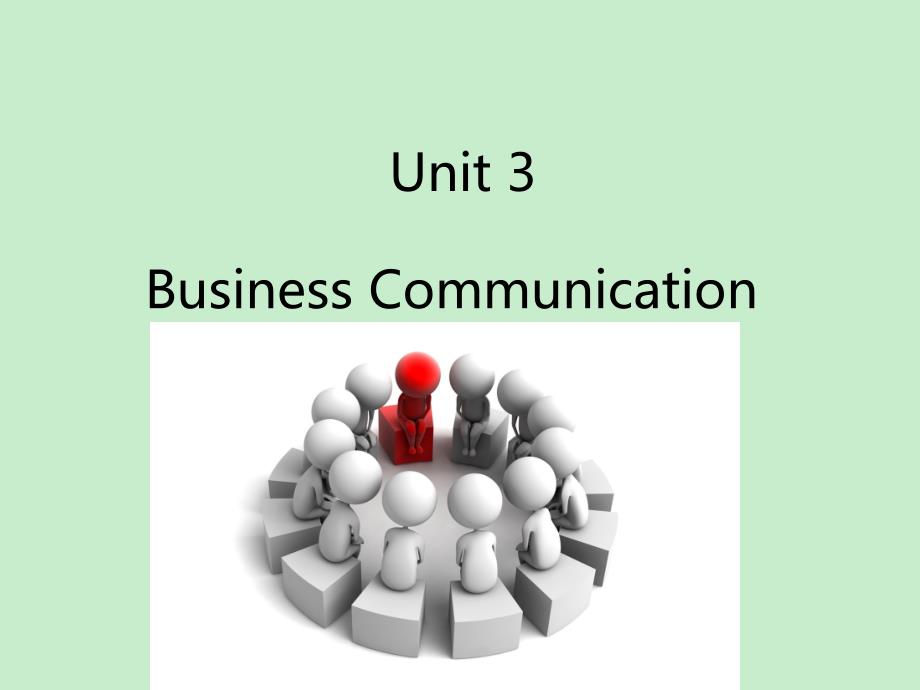 实用商务英语听说第二册Unit 3 Business communication_第1页