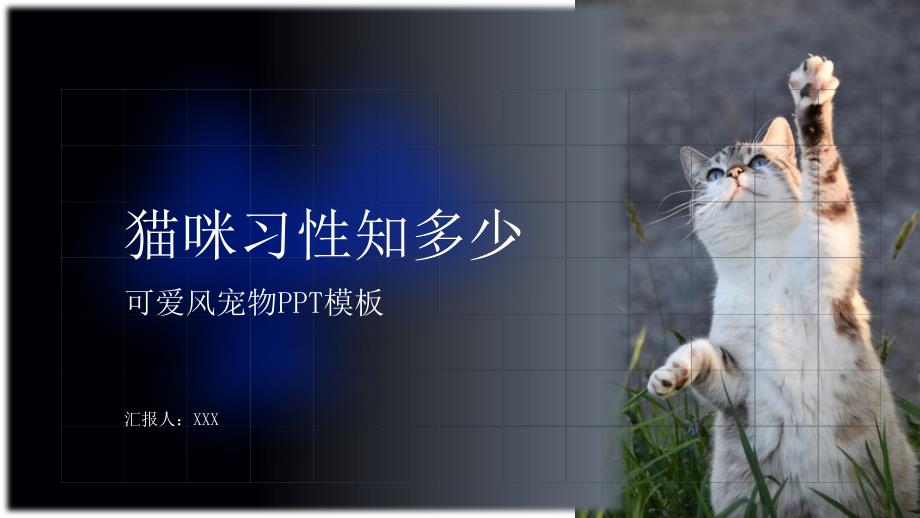 宠物猫饲养指南PPT猫咪习性知多少PPT课件（带内容）_第1页