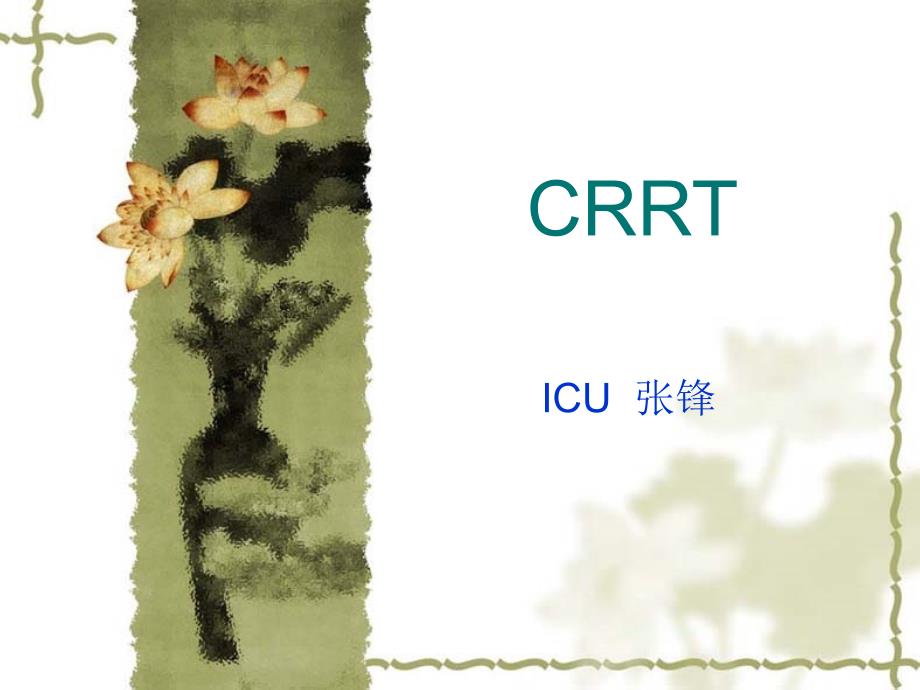 CRRT使用方法和治疗指南_第1页