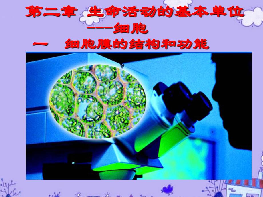 高三生物一轮复习细胞膜的结构和功能ppt课件_第1页