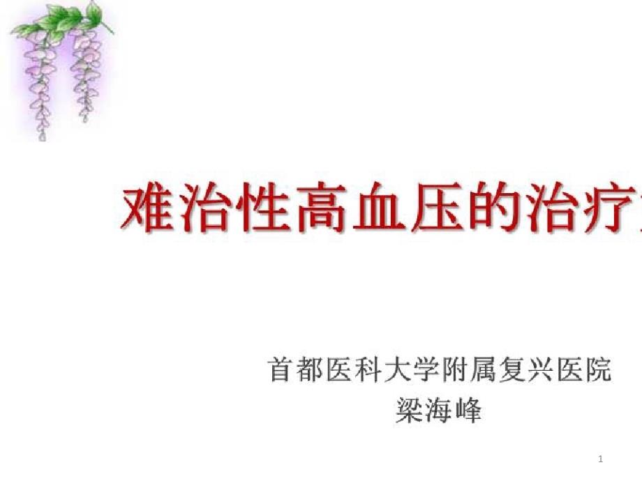 高血压的评估及社区综合管理_难治性高血压的治疗策略课件_第1页