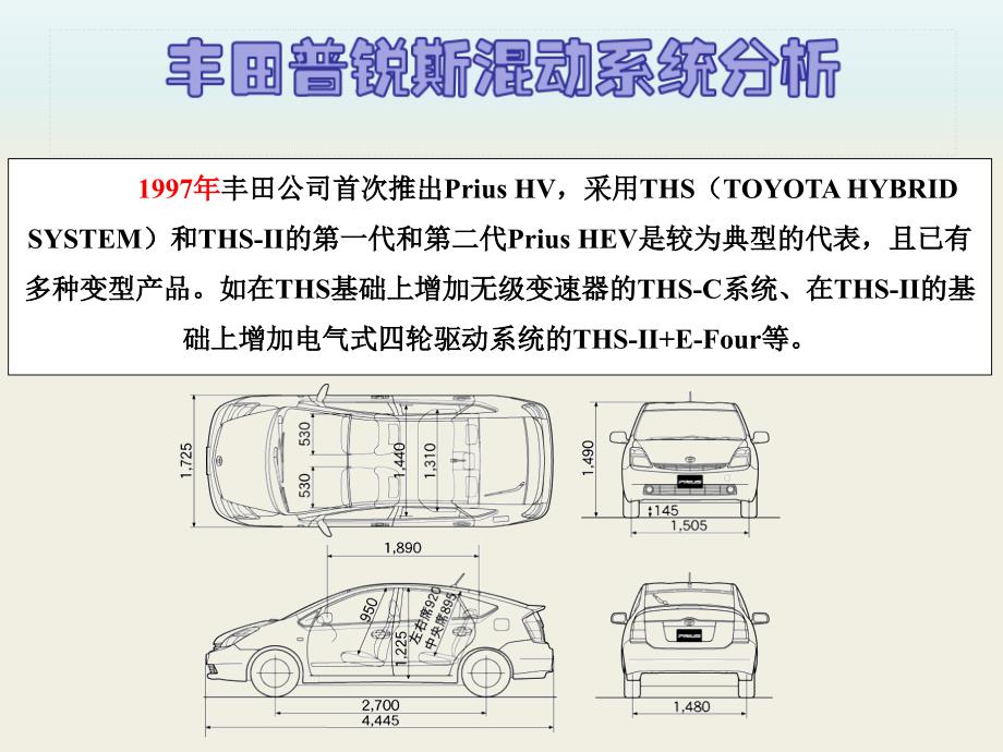 普锐斯混合动力系统分析---技能普及课件_第1页