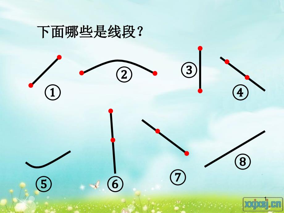 部编人教版小学四年级数学上册《线段直线射线》优质教学ppt课件_第1页