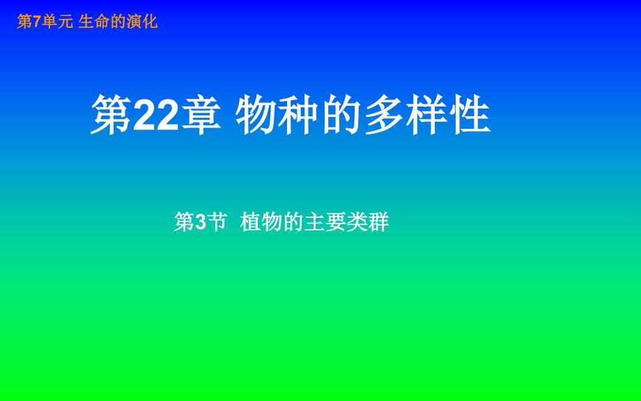 生物八年级下册《植物的主要类群》课件_第1页