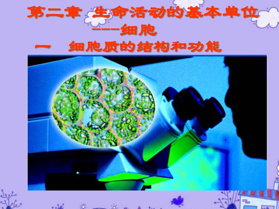 高三生物一轮复习细胞质和细胞核ppt课件_第1页