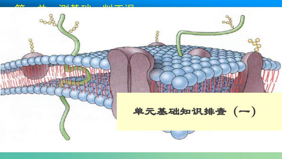 高考生物-单元基础知识排查(一)ppt课件-新人教版必修1_第1页