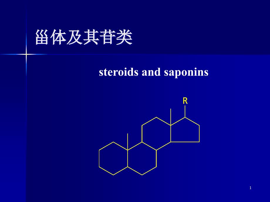 甾体类化合物ppt课件_第1页