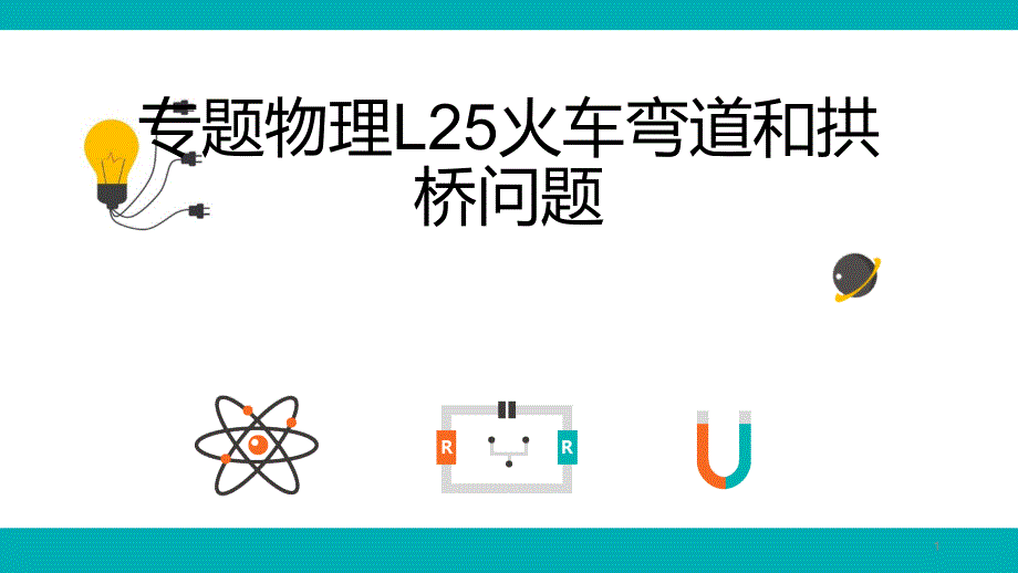 专题物理L25火车弯道和拱桥问题课件_第1页