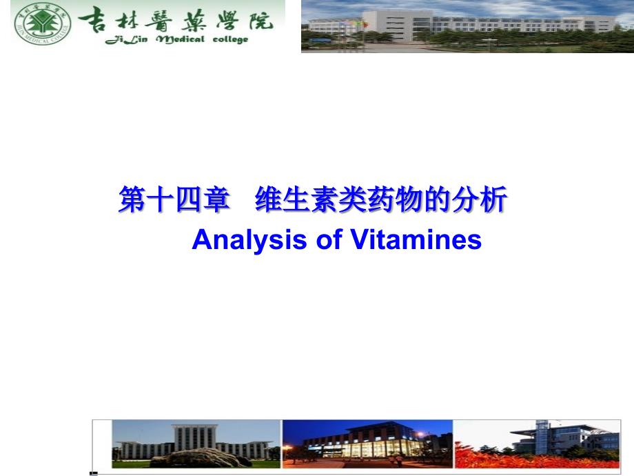 第十四章维生素类药物的分析AnalysisofVitamines课件_第1页