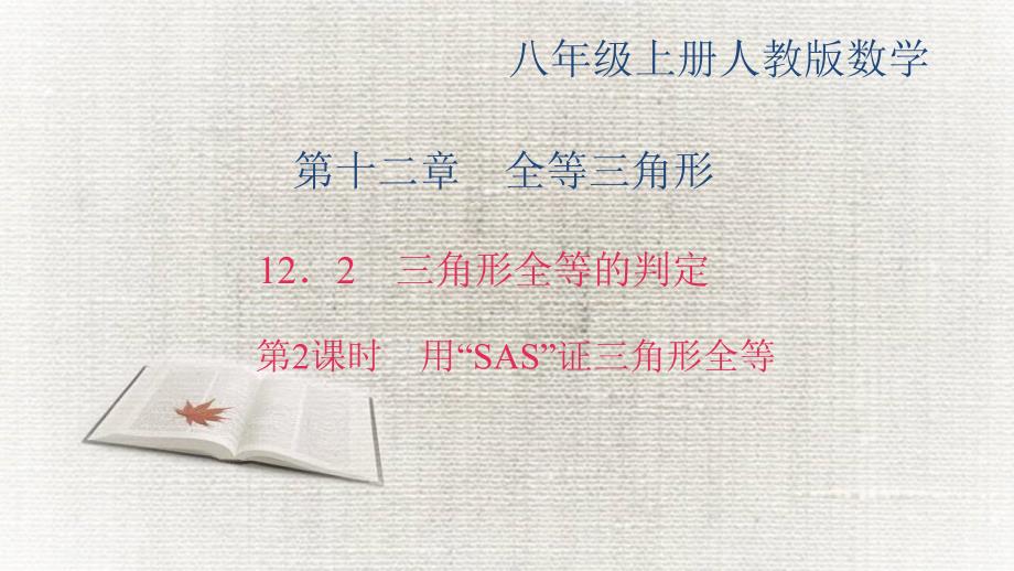 《用“SAS”证三角形全等》练习题课件_第1页