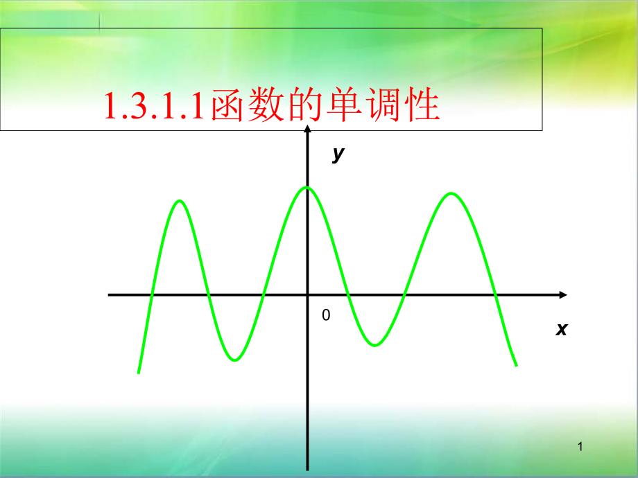 函数单调性北师大版课件_第1页