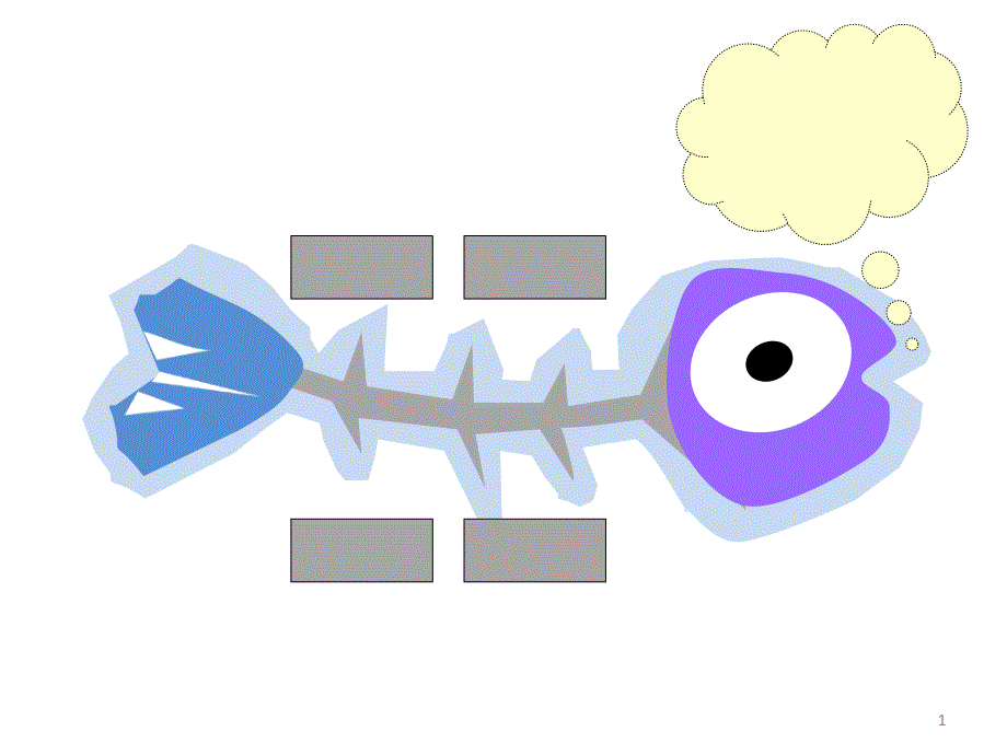 精美实用鱼骨图PPT模板课件_第1页