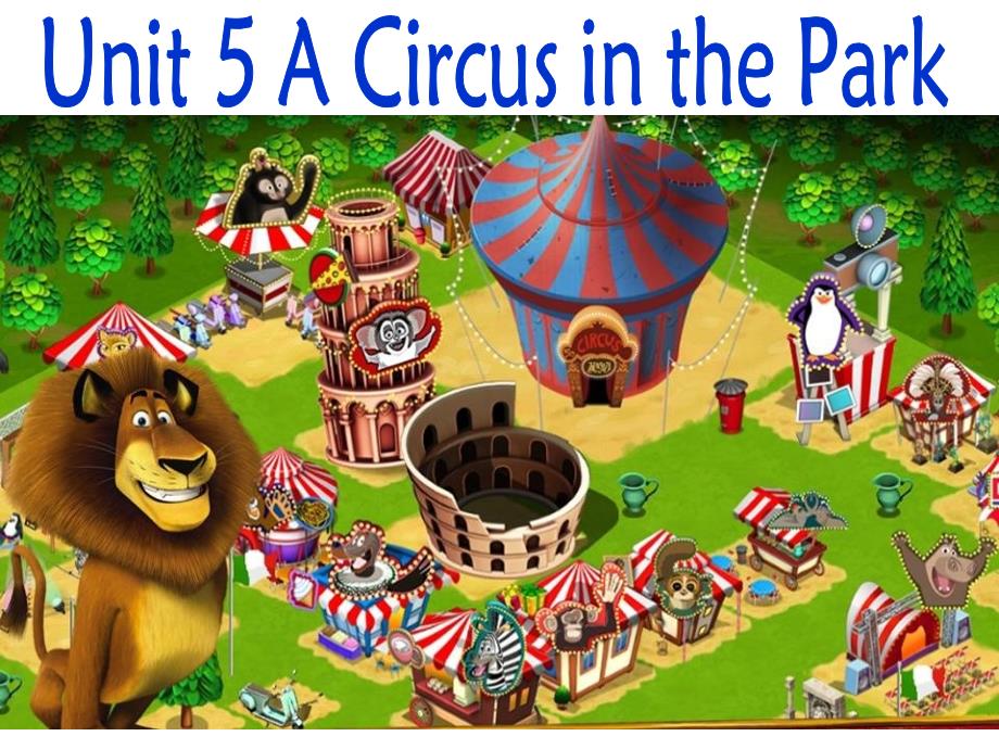 最新广东版开心学英语六年级上册Unit-5《A-Circus-in-the-Park》ppt课件_第1页