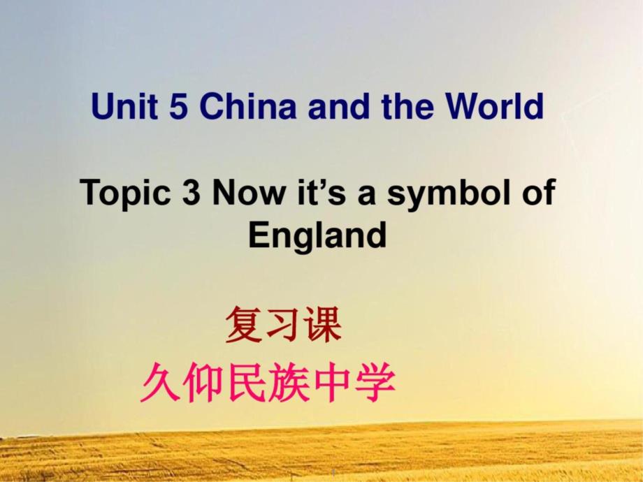 仁爱版九年级下Unit5Topic3复习ppt课件_第1页