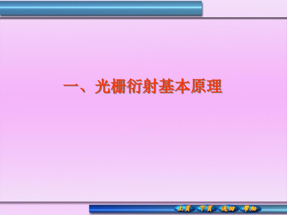 一、光栅衍射基本原理分解_第1页