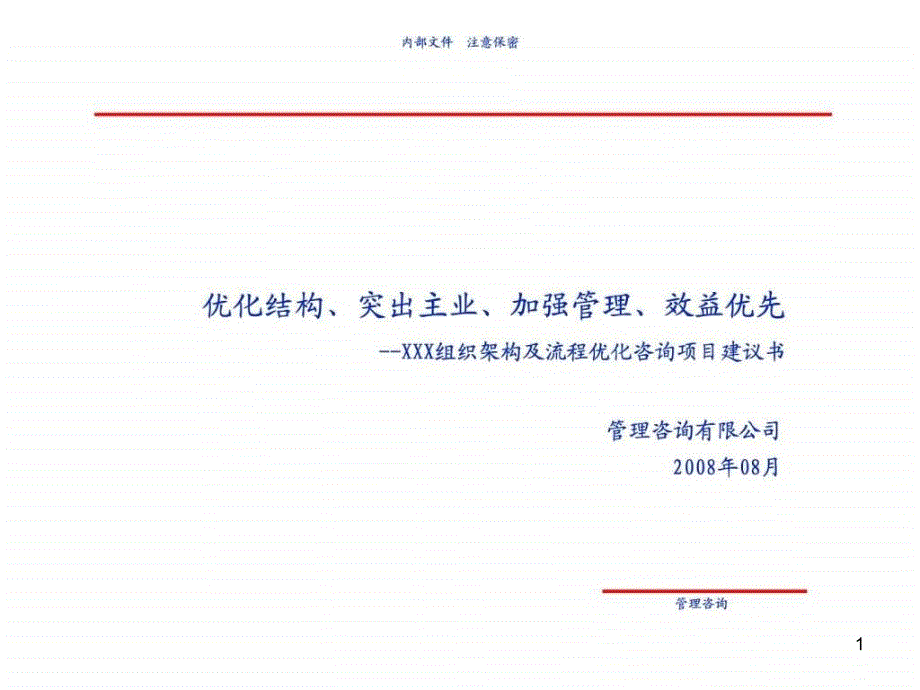 流程优化咨询项目建议书课件_第1页