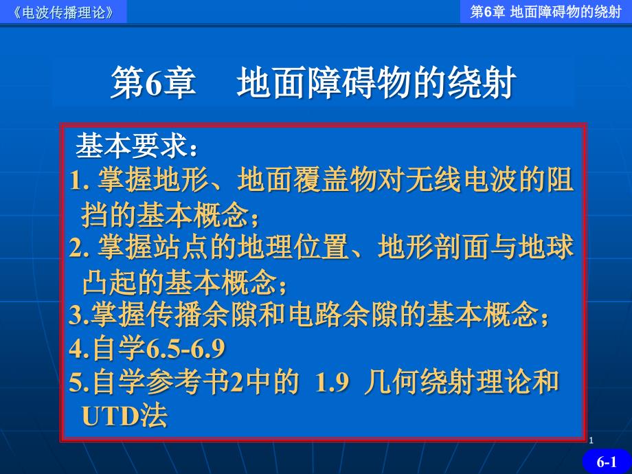 电波传播理论课件_第1页