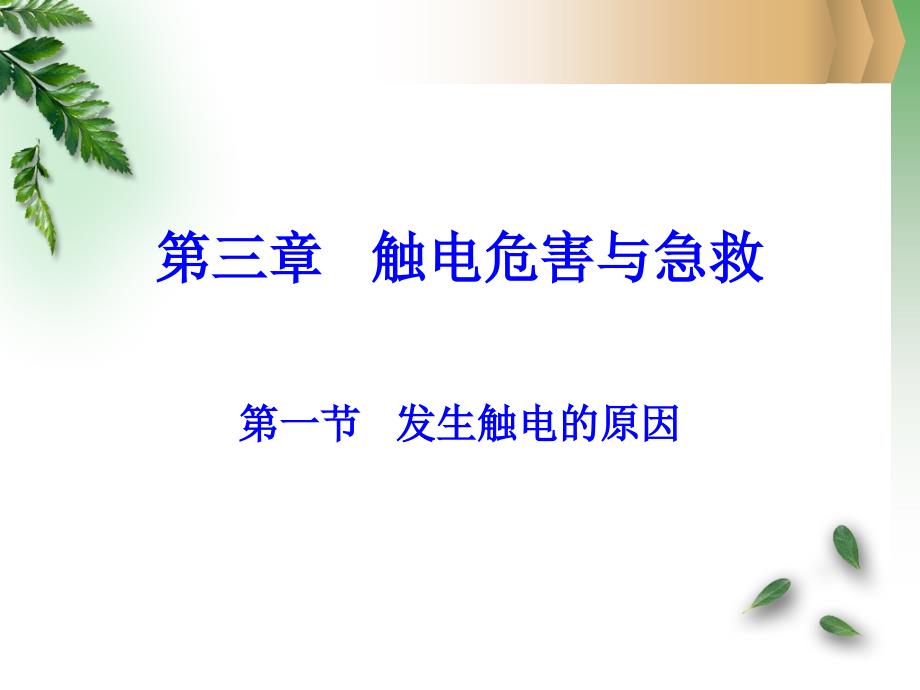 厨房用电安全及触电急救知识讲解课件_第1页