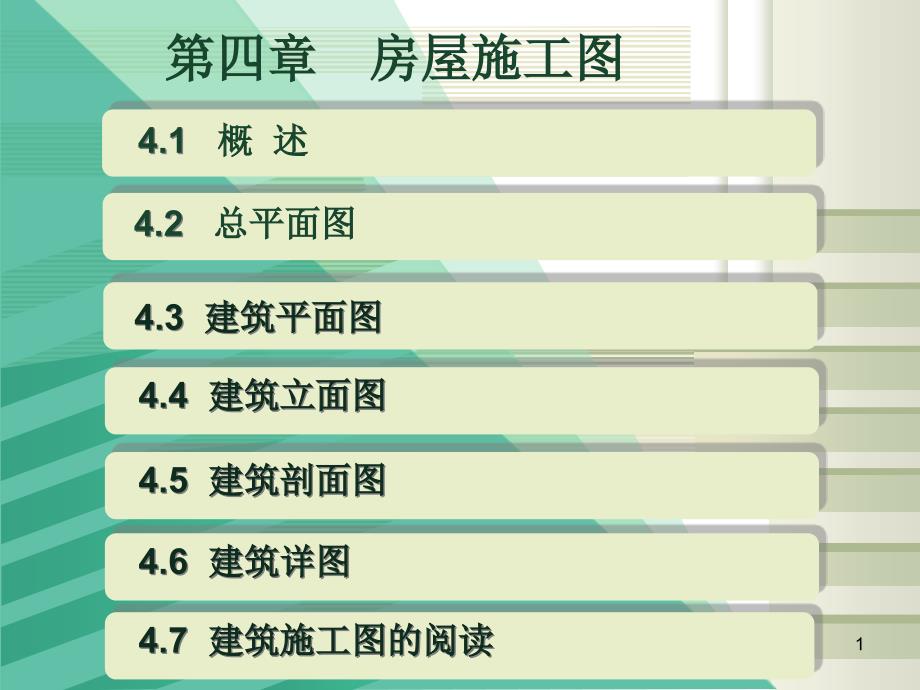 第四章建筑施工图总平面图课件_第1页