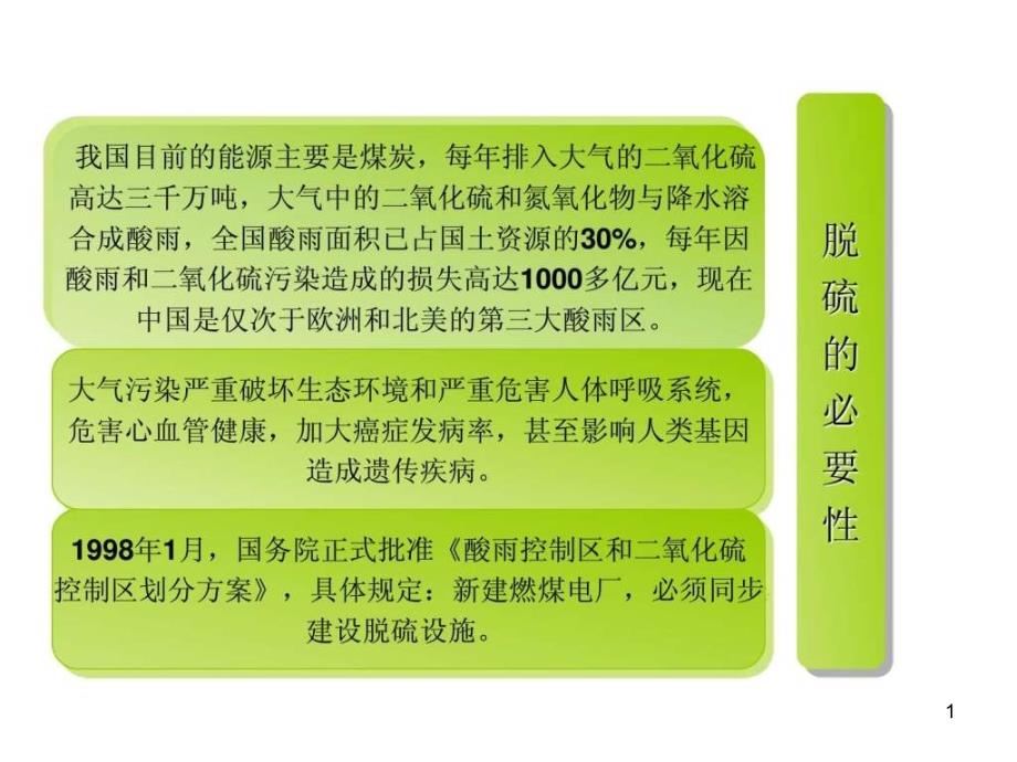 火电厂脱硫系统及脱硝技术介绍课件_第1页