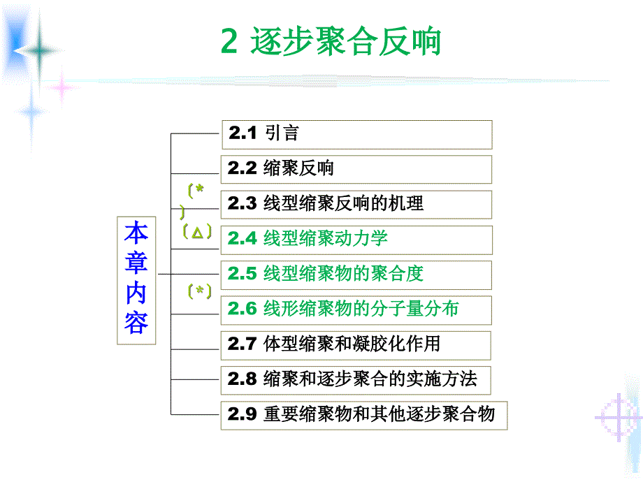 高分子化学 第二章 缩聚和逐步聚合_第1页