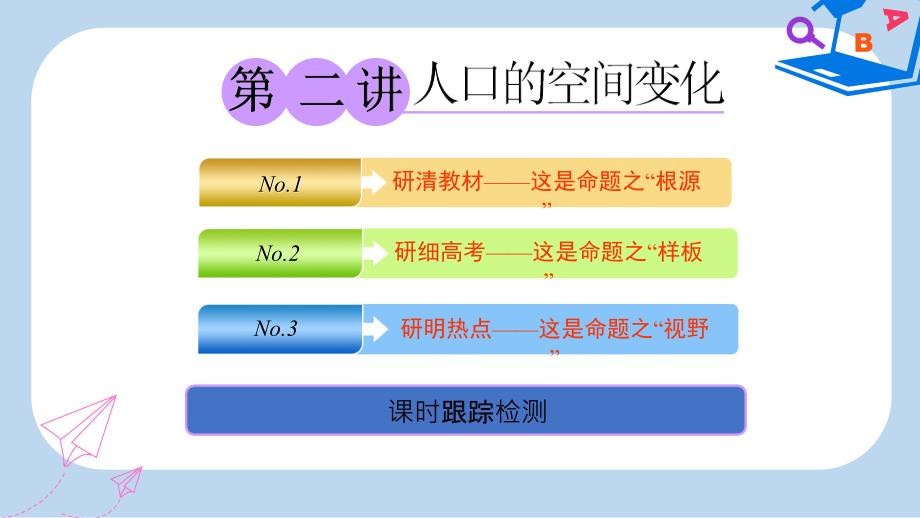 高考地理一轮复习第二部分第一章人口的变化第二讲人口的空间变化ppt课件_第1页