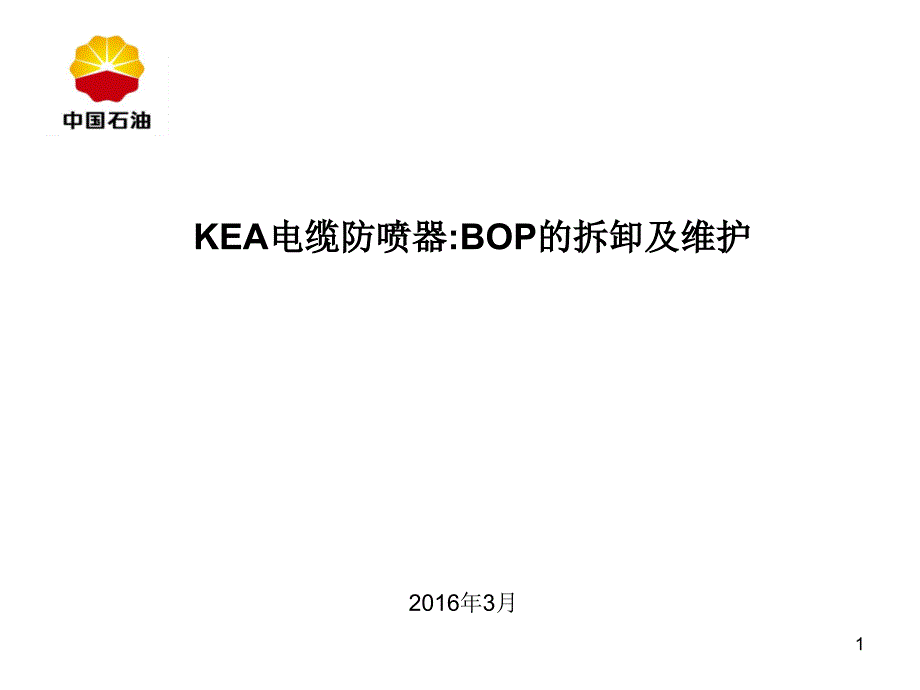 KEA电缆防喷器拆卸维护介绍综述ppt课件_第1页