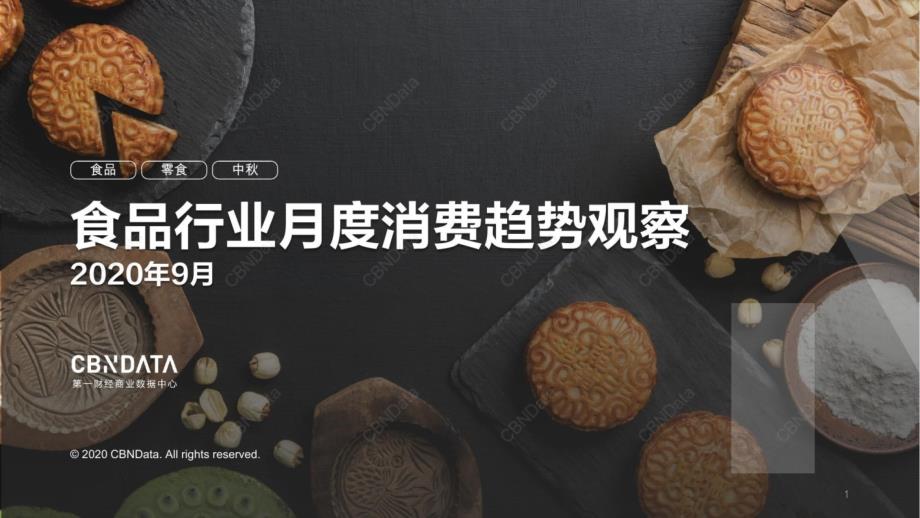 9月食品行业月度消费趋势观察ppt课件_第1页