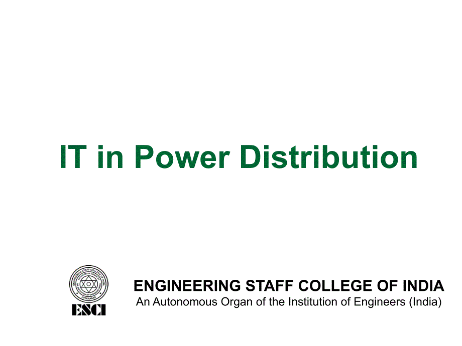 IT-in-Power-Distribution它的功率分布ppt课件_第1页