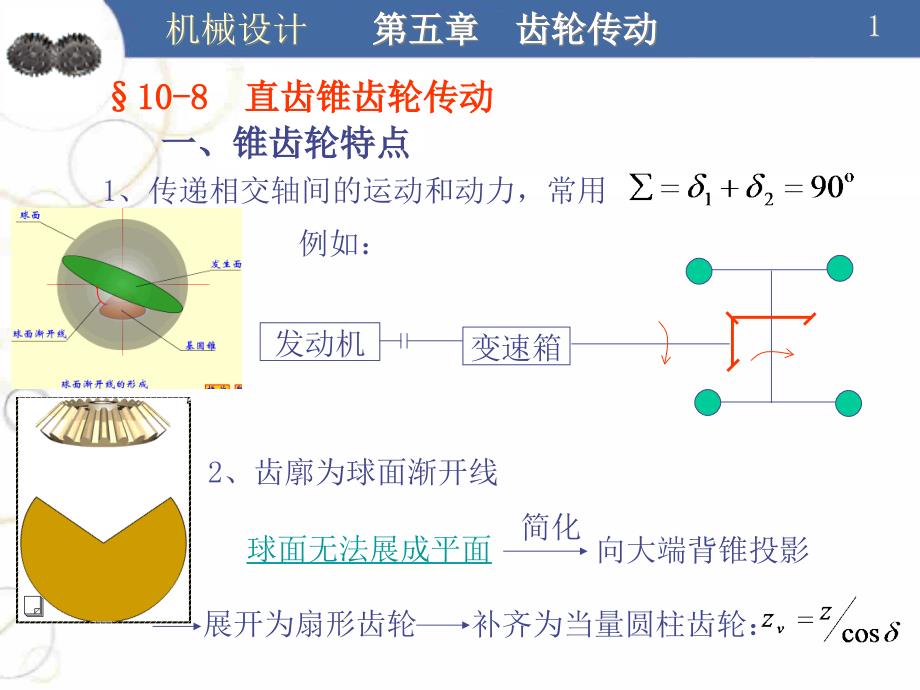 直齿锥齿轮传动ppt课件_第1页