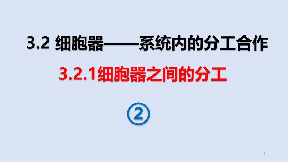 （新教材）细胞器之间的分工合作优质ppt课件人教版_第1页