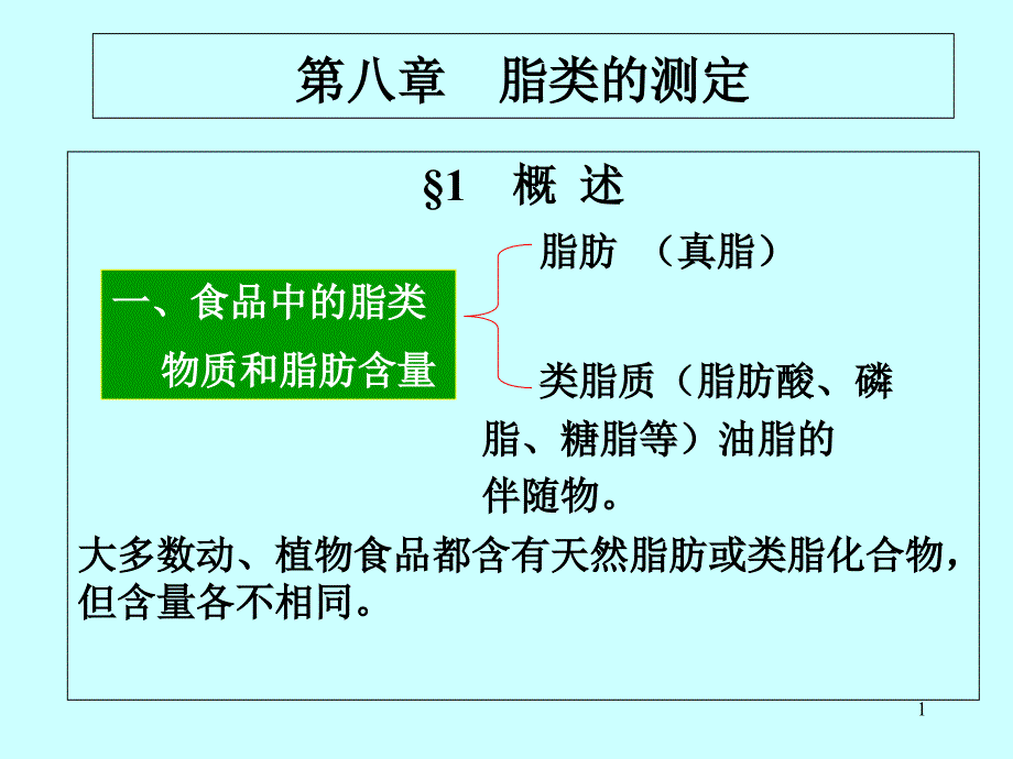 KJ03脂肪的测定ppt课件_第1页