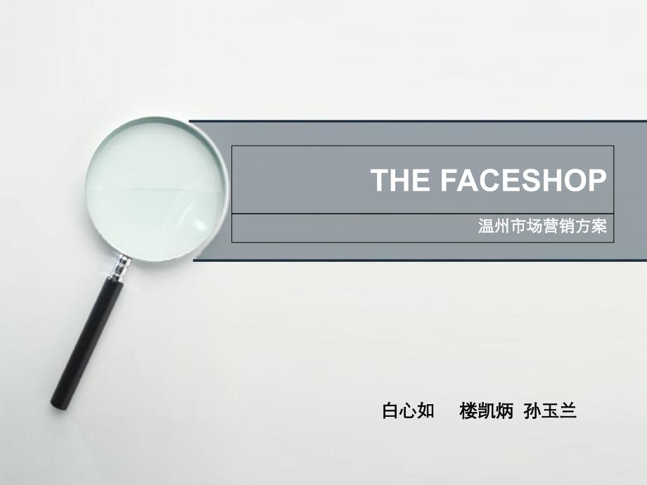 Thefaceshop出口营销方案玉兰课件_第1页