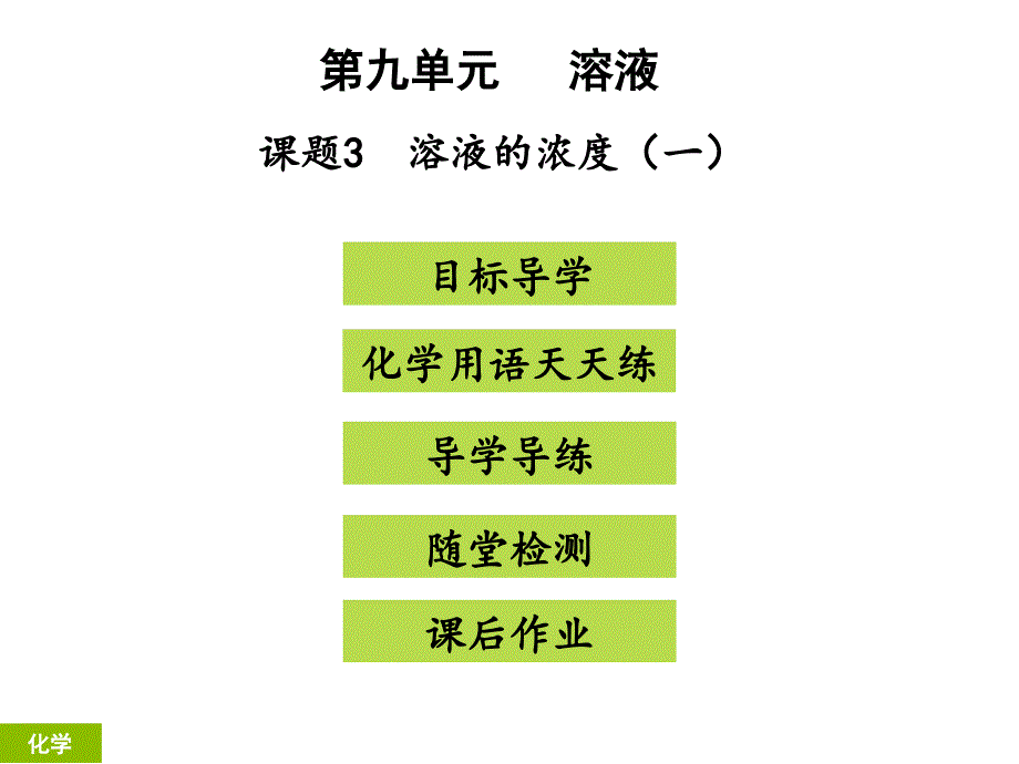 课题3--溶液的浓度ppt课件_第1页