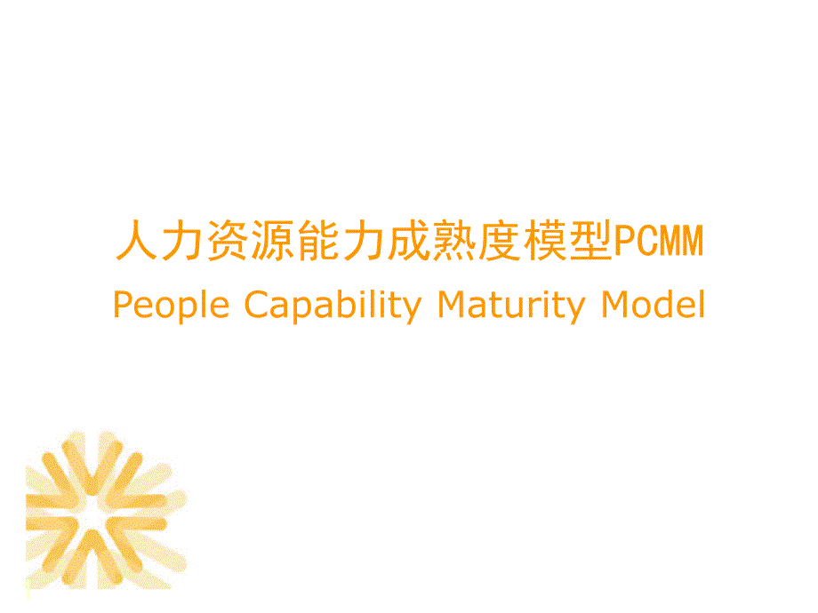 人员能力成熟度模型(P-CMM)概要ppt课件_第1页