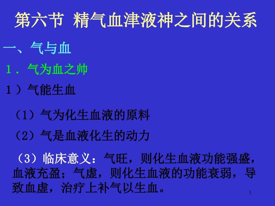 精气血津液神之间的关系ppt课件_第1页