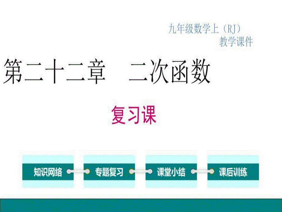 二十二章二次函数复习ppt课件_第1页