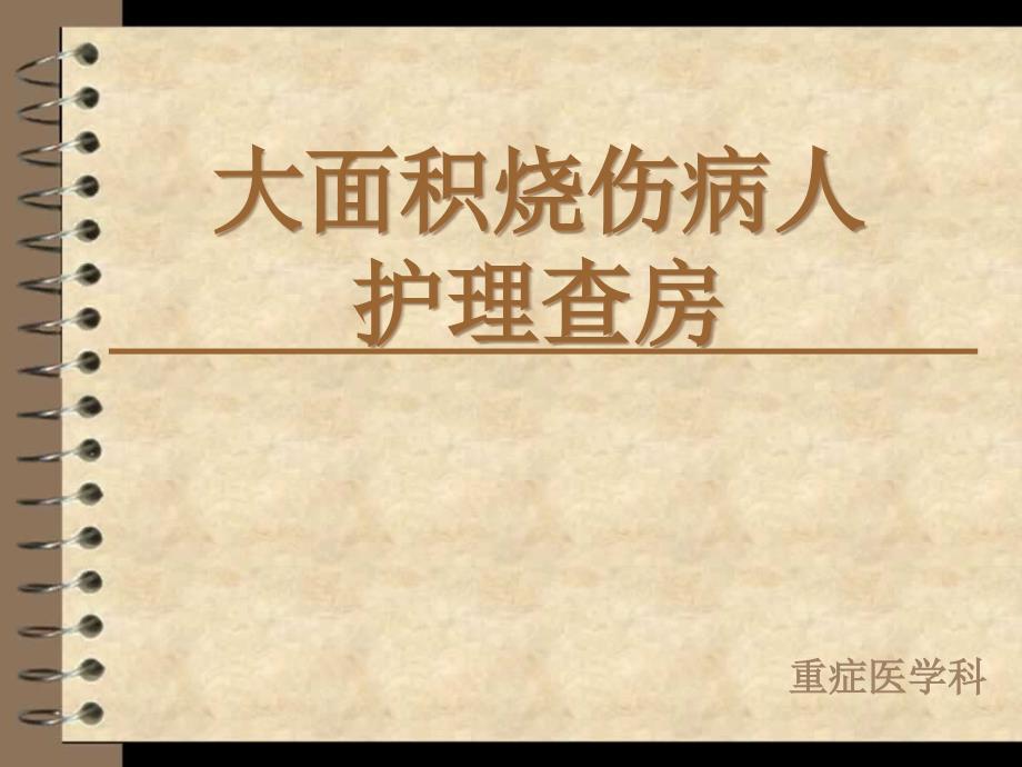 大面积烧伤护理查房ppt课件_第1页